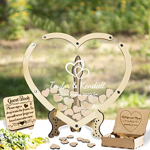 Personalisiertes Hochzeitsgästebuch, Hochzeits-Dropbox, Holz, rustikale Hochzeitsdekoration, alternatives Gästebuch, Hochzeitsideen, personalisierbar, Hochzeits-Herz, Gästebuch-Rahmen mit 30–100 Personalisiertes Hochzeitsgästebuch, Hochzeits-Dropbox, Holz, rustikale Hochzeitsdekoration, alternatives Gästebuch, Hochzeitsideen, personalisierbar, Hochzeits-Herz, Gästebuch-Rahmen mit 30–100 von Certykllp