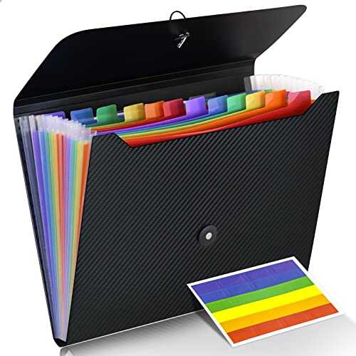 Akkordean-Aktenordner, Fächermappe, 13 Fächer, A4-Briefgröße, Papier, Dokumenten, Quittungs-Organizer, Akkordeon-Aktenordner für Klassenzimmer, Zuhause, Büro und Reisen Akkordean-Aktenordner, Fächermappe, 13 Fächer, A4-Briefgröße, Papier, Dokumenten, Quittungs-Organizer, Akkordeon-Aktenordner für Klassenzimmer, Zuhause, Büro und Reisen von Cesil