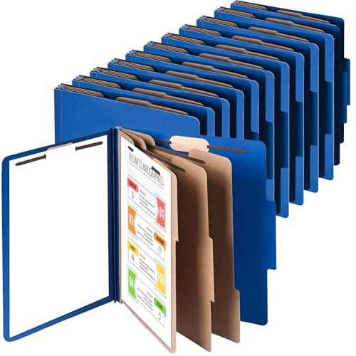 Cesil Pressboard-Klassifizierungs-Aktenordner, 2 Trennblätter, Briefgröße mit 2 Zinken, strapazierfähig, Büro-Aktenordner für Lehrer, Schule, Medizin, Mitarbeiter, 12 Stück Cesil Pressboard-Klassifizierungs-Aktenordner, 2 Trennblätter, Briefgröße mit 2 Zinken, strapazierfähig, Büro-Aktenordner für Lehrer, Schule, Medizin, Mitarbeiter, 12 Stück von Cesil