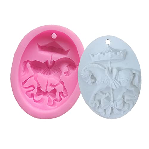 Cestony Karussell Epoxidharz Silikonform für DIY Anhänger Wandbehang Dekoration Schmuck Aromatherapie Pflaster Cestony Karussell Epoxidharz Silikonform für DIY Anhänger Wandbehang Dekoration Schmuck Aromatherapie Pflaster von Cestony