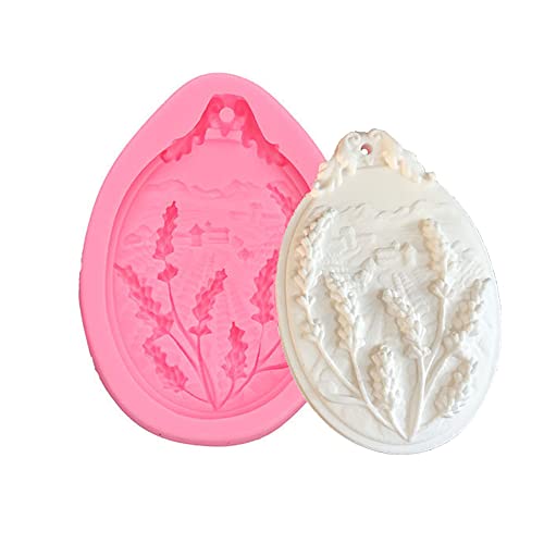 Cestony Lavendel Epoxidharz Silikonform für DIY Anhänger Wandbehang Dekoration Schmuck Aromatherapie Pflaster von Cestony