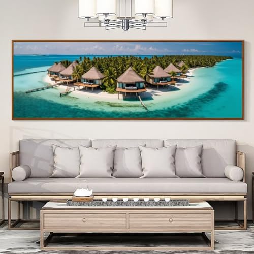Diamond Painting,Groß XXL 40x110cm/16x44in Diamant Painting Bilder,DIY 5D Seaside Stadt Diamond Art Full Diamond-Painting Set,Diamant Malerei Stickerei Kreuzstich Arts Basteln Home Wand Dekor Geschenk von Cexeqee