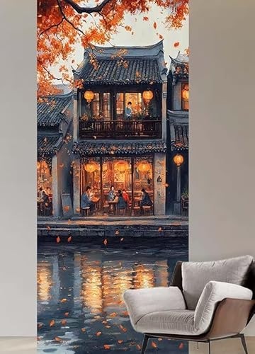Malen nach Zahlen Erwachsene Chinesischer Stil Malen nach Zahlen ab 9 jahre,Groß Paint by Numbers Hof mit Pinseln Acrylfarbe Paint by Numbers Kinder DIY Handgemalt Ölgemälde Wanddeko Gifts,20x40cm Q6 Malen nach Zahlen Erwachsene Chinesischer Stil Malen nach Zahlen ab 9 jahre,Groß Paint by Numbers Hof mit Pinseln Acrylfarbe Paint by Numbers Kinder DIY Handgemalt Ölgemälde Wanddeko Gifts,20x40cm Q6 von Cexeqee