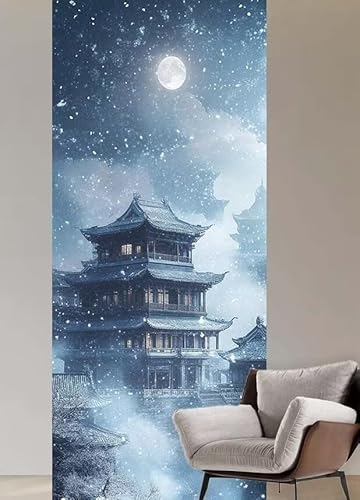 Malen nach Zahlen Erwachsene Mond Malen nach Zahlen ab 9 jahre,Groß Paint by Numbers Gebäude mit Pinseln Acrylfarbe Paint by Numbers Kinder DIY Handgemalt Ölgemälde Wanddeko Geschenke,20x40cm P69 von Cexeqee
