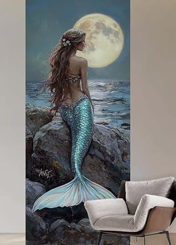Malen nach Zahlen Erwachsene Mond Malen nach Zahlen ab 9 jahre,Groß Paint by Numbers Meerjungfrau mit Pinseln Acrylfarbe Paint by Numbers Kinder DIY Handgemalt Ölgemälde Wanddeko Geschenke,20x40cm P86 Malen nach Zahlen Erwachsene Mond Malen nach Zahlen ab 9 jahre,Groß Paint by Numbers Meerjungfrau mit Pinseln Acrylfarbe Paint by Numbers Kinder DIY Handgemalt Ölgemälde Wanddeko Geschenke,20x40cm P86 von Cexeqee