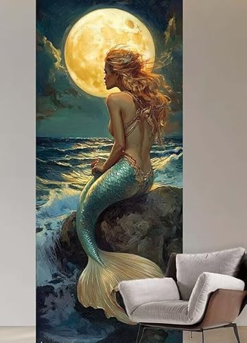 Malen nach Zahlen Erwachsene Mond Malen nach Zahlen ab 9 jahre,Groß Paint by Numbers Meerjungfrau mit Pinseln Acrylfarbe Paint by Numbers Kinder DIY Handgemalt Ölgemälde Wanddeko Geschenke,40x80cm P85 Malen nach Zahlen Erwachsene Mond Malen nach Zahlen ab 9 jahre,Groß Paint by Numbers Meerjungfrau mit Pinseln Acrylfarbe Paint by Numbers Kinder DIY Handgemalt Ölgemälde Wanddeko Geschenke,40x80cm P85 von Cexeqee