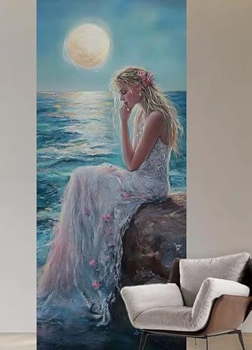 Malen nach Zahlen Erwachsene Mond Malen nach Zahlen ab 9 jahre,Groß Paint by Numbers Schönheit mit Pinseln Acrylfarbe Paint by Numbers Kinder DIY Handgemalt Ölgemälde Wanddeko Geschenke,20x40cm P83 Malen nach Zahlen Erwachsene Mond Malen nach Zahlen ab 9 jahre,Groß Paint by Numbers Schönheit mit Pinseln Acrylfarbe Paint by Numbers Kinder DIY Handgemalt Ölgemälde Wanddeko Geschenke,20x40cm P83 von Cexeqee