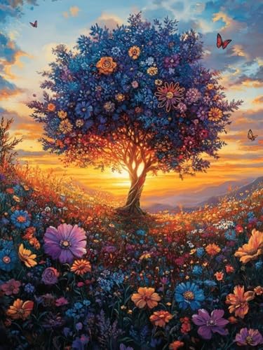 Baum des Lebens Diamond Painting Groß XXL 80x100cm für Bastelset Kinder ab 6 Jahre, 5D Amazon Diamond Painting Blume Set für Erwachsene Anfänger, DIY Full Diamant Set für Zuhause Deko Geschenke F-134 Baum des Lebens Diamond Painting Groß XXL 80x100cm für Bastelset Kinder ab 6 Jahre, 5D Amazon Diamond Painting Blume Set für Erwachsene Anfänger, DIY Full Diamant Set für Zuhause Deko Geschenke F-134 von Cgkgzehn