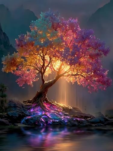 Baum des Lebens Diamond Painting Groß XXL 80x100cm für Bastelset Kinder ab 6 Jahre, 5D Amazon Diamond Painting Landschaft Set für Erwachsene Anfänger, DIY Full Diamant Set für Zuhause Deko F-132 Baum des Lebens Diamond Painting Groß XXL 80x100cm für Bastelset Kinder ab 6 Jahre, 5D Amazon Diamond Painting Landschaft Set für Erwachsene Anfänger, DIY Full Diamant Set für Zuhause Deko F-132 von Cgkgzehn