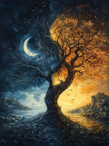 Baum des Lebens Diamond Painting Groß XXL 80x100cm für Bastelset Kinder ab 6 Jahre, 5D Amazon Diamond Painting Mond Set für Erwachsene Anfänger, DIY Full Diamant Set für Zuhause Deko Geschenke F-151 Baum des Lebens Diamond Painting Groß XXL 80x100cm für Bastelset Kinder ab 6 Jahre, 5D Amazon Diamond Painting Mond Set für Erwachsene Anfänger, DIY Full Diamant Set für Zuhause Deko Geschenke F-151 von Cgkgzehn