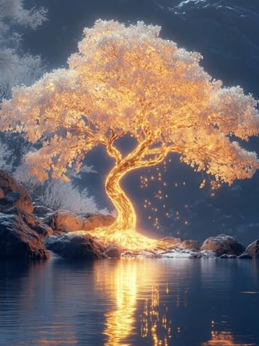 Diamond Painting Baum des Lebens, Landschaft Diamond Painting Viereckige Steine für Basteln Mädchen 8 Jahre, 5D DIY Diamant Bastelset Erwachsene, Dimond Handwerk Geschenke Zuhause Deko 30x40cm F-148 Diamond Painting Baum des Lebens, Landschaft Diamond Painting Viereckige Steine für Basteln Mädchen 8 Jahre, 5D DIY Diamant Bastelset Erwachsene, Dimond Handwerk Geschenke Zuhause Deko 30x40cm F-148 von Cgkgzehn