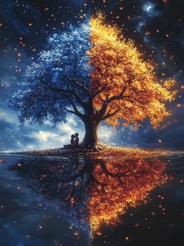 Diamond Painting Baum des Lebens, Liebe Diamond Painting Viereckige Steine für Basteln Mädchen 8 Jahre, 5D DIY Diamant Bastelset Erwachsene, Dimond Handwerk Geschenke für Zuhause Deko 45x60cm F-47 Diamond Painting Baum des Lebens, Liebe Diamond Painting Viereckige Steine für Basteln Mädchen 8 Jahre, 5D DIY Diamant Bastelset Erwachsene, Dimond Handwerk Geschenke für Zuhause Deko 45x60cm F-47 von Cgkgzehn