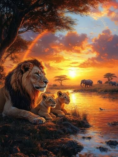 Diamond Painting Löwe, Tier Diamond Painting Viereckige Steine für Basteln Mädchen 8 Jahre, 5D DIY Diamant Mosaik Bastelset Erwachsene, Full Dimond Handwerk Geschenke für Zuhause Deko 45x60cm F-66 Diamond Painting Löwe, Tier Diamond Painting Viereckige Steine für Basteln Mädchen 8 Jahre, 5D DIY Diamant Mosaik Bastelset Erwachsene, Full Dimond Handwerk Geschenke für Zuhause Deko 45x60cm F-66 von Cgkgzehn