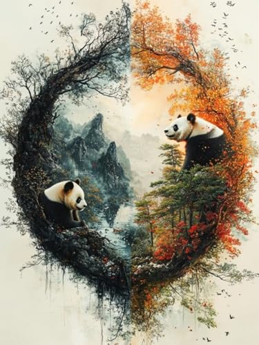 Diamond Painting Panda, Tier Diamond Painting Viereckige Steine für Basteln Mädchen 8 Jahre, 5D DIY Diamant Mosaik Bastelset Erwachsene, Full Dimond Handwerk Geschenke für Zuhause Deko 30x40cm F-100 Diamond Painting Panda, Tier Diamond Painting Viereckige Steine für Basteln Mädchen 8 Jahre, 5D DIY Diamant Mosaik Bastelset Erwachsene, Full Dimond Handwerk Geschenke für Zuhause Deko 30x40cm F-100 von Cgkgzehn