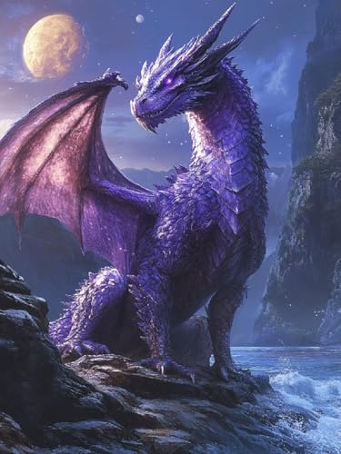 Drache Diamond Painting Groß XXL 80x100cm für Bastelset Kinder ab 6 Jahre, 5D Amazon Diamond Painting Tiere Set für Erwachsene Anfänger, DIY Full Diamant Set für Wanddeko Festival Geschenke C-225 Drache Diamond Painting Groß XXL 80x100cm für Bastelset Kinder ab 6 Jahre, 5D Amazon Diamond Painting Tiere Set für Erwachsene Anfänger, DIY Full Diamant Set für Wanddeko Festival Geschenke C-225 von Cgkgzehn