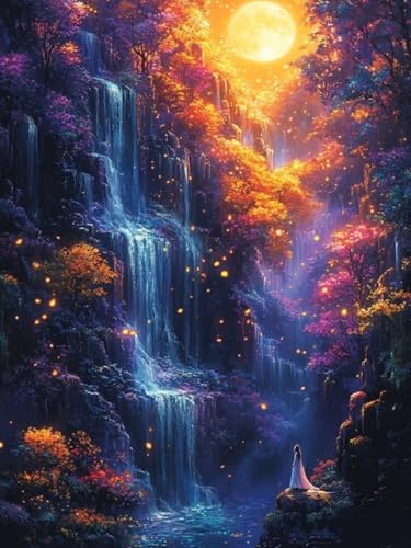 Fallen Diamond Painting Groß XXL 100x130cm für Bastelset Kinder ab 6 Jahre, 5D Amazon Diamond Painting Landschaft Set für Erwachsene Anfänger, DIY Full Diamant Set Zuhause Deko Festival Geschenke F-70 Fallen Diamond Painting Groß XXL 100x130cm für Bastelset Kinder ab 6 Jahre, 5D Amazon Diamond Painting Landschaft Set für Erwachsene Anfänger, DIY Full Diamant Set Zuhause Deko Festival Geschenke F-70 von Cgkgzehn