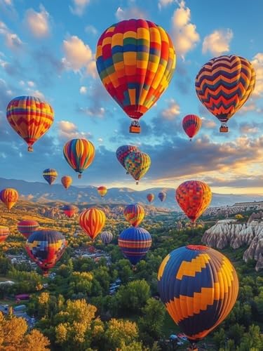 Heißluftballon Diamond Painting Groß XXL 100x130cm für Bastelset Kinder ab 6 Jahre, 5D Amazon Diamond Painting Landschaft Set für Erwachsene Anfänger, DIY Full Diamant Set für Zuhause Deko F-131 Heißluftballon Diamond Painting Groß XXL 100x130cm für Bastelset Kinder ab 6 Jahre, 5D Amazon Diamond Painting Landschaft Set für Erwachsene Anfänger, DIY Full Diamant Set für Zuhause Deko F-131 von Cgkgzehn