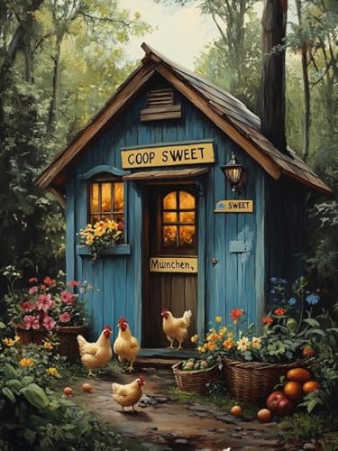 Ländlich Diamond Painting Groß XXL 80x100cm für Bastelset Kinder ab 6 Jahre, 5D Amazon Diamond Painting Huhn Set für Erwachsene Anfänger, DIY Full Diamant Set Wanddeko Hauswand Festival Geschenke F-1 Ländlich Diamond Painting Groß XXL 80x100cm für Bastelset Kinder ab 6 Jahre, 5D Amazon Diamond Painting Huhn Set für Erwachsene Anfänger, DIY Full Diamant Set Wanddeko Hauswand Festival Geschenke F-1 von Cgkgzehn