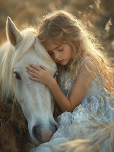 Mädchen Diamond Painting Groß XXL 100x130cm für Bastelset Kinder ab 6 Jahre, 5D Amazon Diamond Painting Horse Set für Erwachsene Anfänger, DIY Full Diamant Set für Zuhause Deko Festival Geschenke F-11 Mädchen Diamond Painting Groß XXL 100x130cm für Bastelset Kinder ab 6 Jahre, 5D Amazon Diamond Painting Horse Set für Erwachsene Anfänger, DIY Full Diamant Set für Zuhause Deko Festival Geschenke F-11 von Cgkgzehn