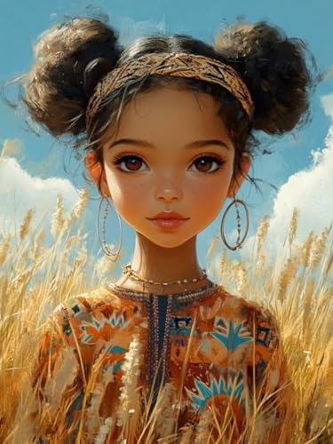 Mädchen Diamond Painting Groß XXL 80x100cm für Bastelset Kinder ab 6 Jahre, 5D Amazon Diamond Painting Afrika Set für Erwachsene Anfänger, DIY Full Diamant Set Zuhause Deko Festival Geschenke F-165 Mädchen Diamond Painting Groß XXL 80x100cm für Bastelset Kinder ab 6 Jahre, 5D Amazon Diamond Painting Afrika Set für Erwachsene Anfänger, DIY Full Diamant Set Zuhause Deko Festival Geschenke F-165 von Cgkgzehn