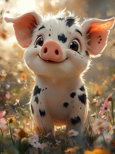 Schwein Diamond Painting Groß XXL 90x120cm für Bastelset Kinder ab 6 Jahre, 5D Amazon Diamond Painting Blume Set für Erwachsene Anfänger, DIY Full Diamant Set Wanddeko Hauswand Festival Geschenke F-20 Schwein Diamond Painting Groß XXL 90x120cm für Bastelset Kinder ab 6 Jahre, 5D Amazon Diamond Painting Blume Set für Erwachsene Anfänger, DIY Full Diamant Set Wanddeko Hauswand Festival Geschenke F-20 von Cgkgzehn
