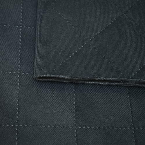 Ch.Cabanski Microfaser Velour Geprägt Polsterstoff Möbelstoff kaschiert mit Watte und Unterware (MA-Velour-15 Graphite Geprägt | 1,40m x 5m) von Ch.Cabanski