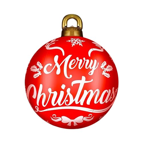 Aufblasbare Weihnachtskugel-Dekoration, 60 cm Aufblasbare PVC-Weihnachtskugel Riesige Weihnachtskugeln Für Den Außenbereich, Große Weihnachtskugeln Für Hochzeit, Festival, Heimdekoration, Hof, Rasen Aufblasbare Weihnachtskugel-Dekoration, 60 cm Aufblasbare PVC-Weihnachtskugel Riesige Weihnachtskugeln Für Den Außenbereich, Große Weihnachtskugeln Für Hochzeit, Festival, Heimdekoration, Hof, Rasen von Chaies