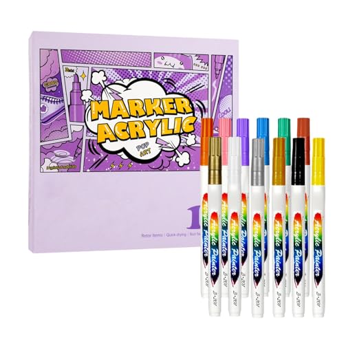 Chaies Acrylfarbenstift-Set, Acrylstifte zum Malen, Farbmarker mit feiner Spitze, nicht klebrig, feine Spitze, farbige Marker, Farbmarker, Malstifte Chaies Acrylfarbenstift-Set, Acrylstifte zum Malen, Farbmarker mit feiner Spitze, nicht klebrig, feine Spitze, farbige Marker, Farbmarker, Malstifte von Chaies