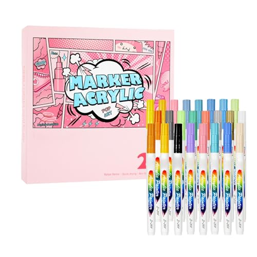Chaies Acrylstifte für Malerei, Acrylstifte mit feiner Spitze | Farbmarker mit feiner Spitze, nicht klebend, Marker mit feiner Spitze, farbige Marker, Farbstifte Chaies Acrylstifte für Malerei, Acrylstifte mit feiner Spitze | Farbmarker mit feiner Spitze, nicht klebend, Marker mit feiner Spitze, farbige Marker, Farbstifte von Chaies