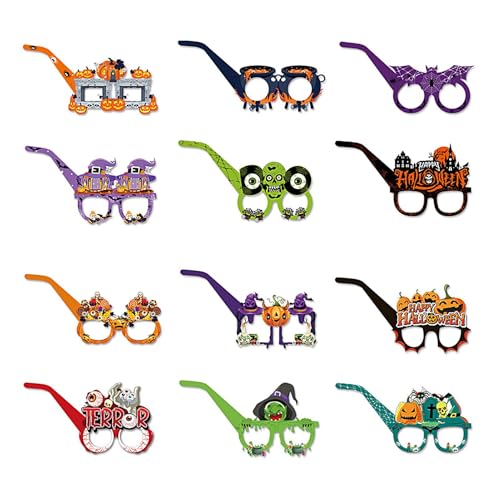 Chaies 【Gruselige Halloween-Brille, Halloween-Brille, Halloween-Brille, Halloween-Neuheit-Brille, Halloween-Partygeschenke, Partybrille in von Chaies