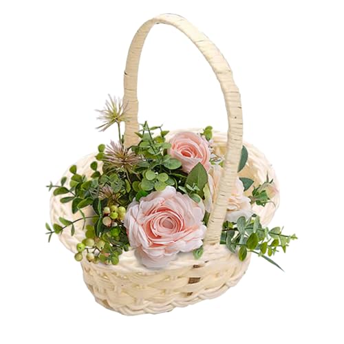 Chaies Mini Geflochtener Blumenkorb,Kunstgeflecht Korb Hochzeit Tischdekoration - Fotografie Deko Aufbewahrung Kinderzimmer Schlafzimmer Wohnung Chaies Mini Geflochtener Blumenkorb,Kunstgeflecht Korb Hochzeit Tischdekoration - Fotografie Deko Aufbewahrung Kinderzimmer Schlafzimmer Wohnung von Chaies