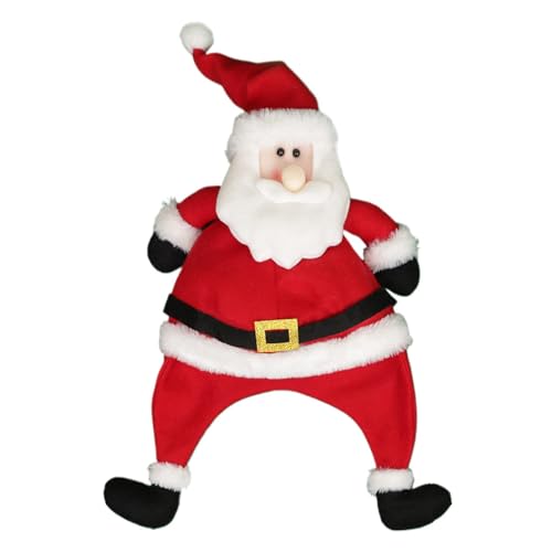 Chaies Nikolaushut, Weihnachtsmannmütze, roter und weißer Plüschhut, Weihnachtsmannmütze, extra dick, bequem, für Damen und Herren, für Silvesterpartys von Chaies