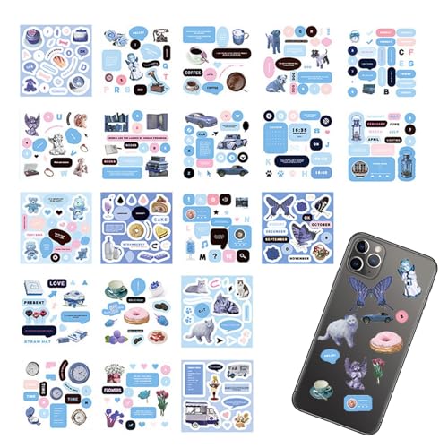 Chaies Scrapbooking-Papier, Decoupage-Papier, 20 Blatt Decoupage und Scrapbooking-Papier, multifunktionales gestrichenes Papier, vorgestanzt, Zubehör Chaies Scrapbooking-Papier, Decoupage-Papier, 20 Blatt Decoupage und Scrapbooking-Papier, multifunktionales gestrichenes Papier, vorgestanzt, Zubehör von Chaies