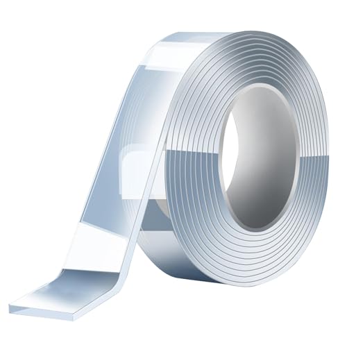 Doppelseitiges Klebeband, leistungsstark, extra stark, transparent, doppelseitig haftend, doppelseitig, Fototeppich, ohne Bohren, ohne Spuren, abnehmbar, Klebeband für Wände, Fliesen, Keramik Doppelseitiges Klebeband, leistungsstark, extra stark, transparent, doppelseitig haftend, doppelseitig, Fototeppich, ohne Bohren, ohne Spuren, abnehmbar, Klebeband für Wände, Fliesen, Keramik von Chaies