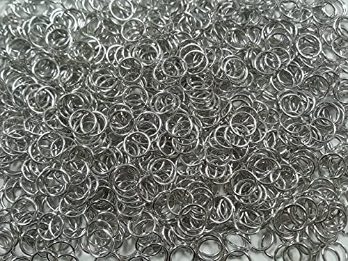 0,5 kg helle Aluminium-Kettennetz-Biegeringe 16 G 7/16 Zoll ID (2000+ Ringe) von Chainmail Joe