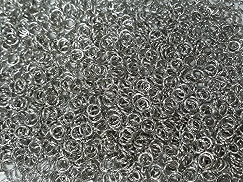 450 g helle Aluminium-Kettenbinderinge 16G 1/4 Zoll ID (3600+ Ringe) von Chainmail Joe