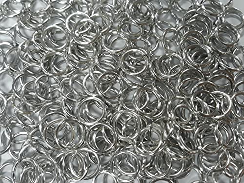Kettenbinderinge aus hellem Aluminium, 14 G, 1,4 cm, ID (1300+ Ringe) von Chainmail Joe
