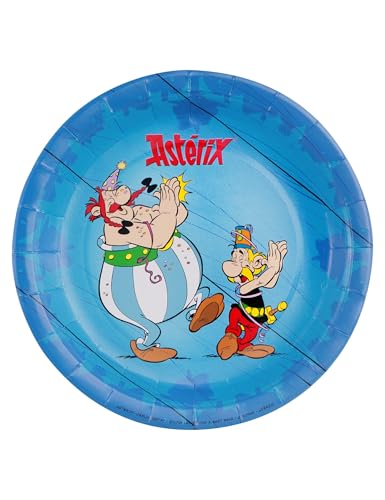Chaks 12802-AX, Packung mit 8 Papptellern, 23 cm, Asterix® von Chaks