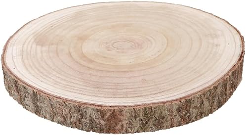 Chaks Extra großer Holzring Baumscheibe 3,5 cm, natur, flach, Ø 36 – 40 cm von Chaks