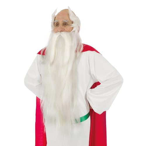 Chaks - Miraculix Kostümzubehör Set, Perücke und Bart, Asterix und Obelix, Druiden Accessoires für Karneval & Comic Con Chaks - Miraculix Kostümzubehör Set, Perücke und Bart, Asterix und Obelix, Druiden Accessoires für Karneval & Comic Con von Chaks