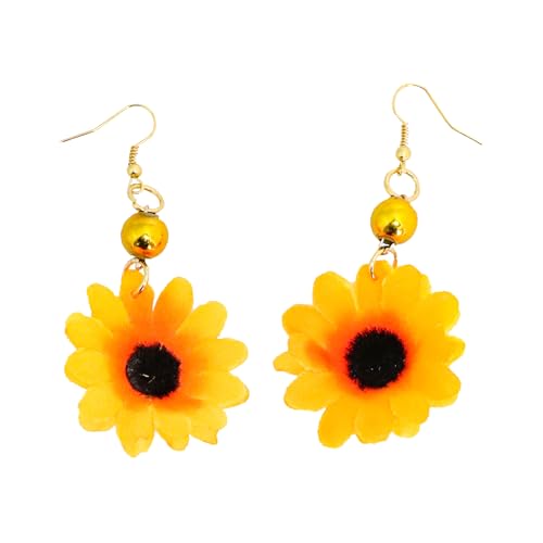 Chaks - Ohrringe Sonnenblumen, Schmuck, Ohrstecker, Modeschmuck, Festival, Accessoires von Chaks