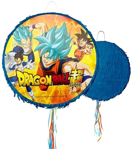 Pinata rund Dragon Ball One Piece Naruto Manga Party-Deko für Kinder Party-Zubehör Kindergeburtstag Party-Spiel (Dragon Ball) von Chaks