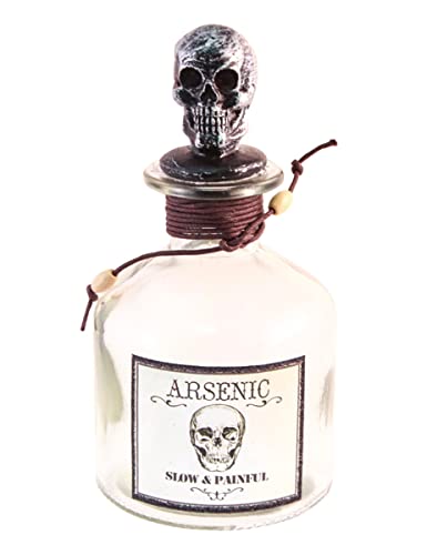 Unbekannt Deko-Flasche Partydeko für Halloween Arsen-Flasche Silber-rot 16 cm - Grau, Weiss Unbekannt Deko-Flasche Partydeko für Halloween Arsen-Flasche Silber-rot 16 cm - Grau, Weiss von Chaks