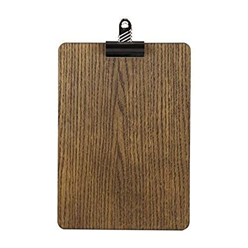 Chalkboards UK A4 Holzbrett mit abnehmbarem Clip, Holz, braun, 240 x 325 mm von Chalkboards UK