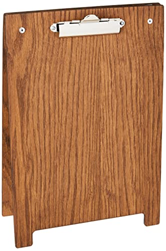 Chalkboards UK Klemmbrett mit A-Rahmen, Holz, dunkle Eiche, A4, 34,5 x 23,5 x 3 cm von Chalkboards UK