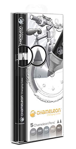 Chameleon Art Products 5 permanente Alkohol-filzstifte Grautöne, 22x2x2, 5 Chameleon Art Products 5 permanente Alkohol-filzstifte Grautöne, 22x2x2, 5 von Chameleon