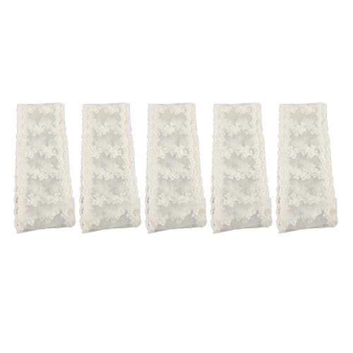 Changor 5 Roll Spitzenverkleidungsband, Zartes Weißes Blumenband, Beige Spitzenverkleidungsband Vintage Polyester Dekorative Handwerksnähte Hochzeitsdekor, DIY -Handwerk Nähen, Changor 5 Roll Spitzenverkleidungsband, Zartes Weißes Blumenband, Beige Spitzenverkleidungsband Vintage Polyester Dekorative Handwerksnähte Hochzeitsdekor, DIY -Handwerk Nähen, von Changor