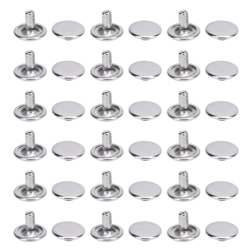 Changor 500 Sets Ledernieten, Edelstahlkuppel Nieten Double Cap Nietkit für Leder, Kleiderdekoration mit Accessoires, Taschen, Dekoration Changor 500 Sets Ledernieten, Edelstahlkuppel Nieten Double Cap Nietkit für Leder, Kleiderdekoration mit Accessoires, Taschen, Dekoration von Changor