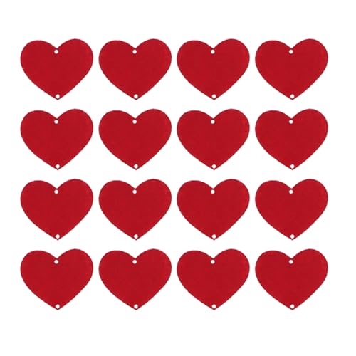 Rot Filz Herz, Herz Konfetti -Dekoration, Girlande Valentinstag Dekoration, 96pcs Bulk 6 Pack Vorstriche Banner, Romantische Tag Partydekorationen, Hochzeit Romantisch Ich Liebe Rot Filz Herz, Herz Konfetti -Dekoration, Girlande Valentinstag Dekoration, 96pcs Bulk 6 Pack Vorstriche Banner, Romantische Tag Partydekorationen, Hochzeit Romantisch Ich Liebe von Changor