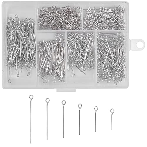 Changrongsheng Rundkopfnägel, Herstellung von Schmuck, Nägel, Augennadeln, Eisenplattierung, für Ohrringe, Halskette, Zubehör, 42/31/28/24/21/17 mm, Silber Changrongsheng Rundkopfnägel, Herstellung von Schmuck, Nägel, Augennadeln, Eisenplattierung, für Ohrringe, Halskette, Zubehör, 42/31/28/24/21/17 mm, Silber von Changrongsheng